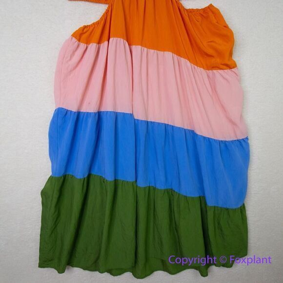 Eloquii Rainbow Tiered Dress With Cutouts, size 22 - Picture 12 of 16